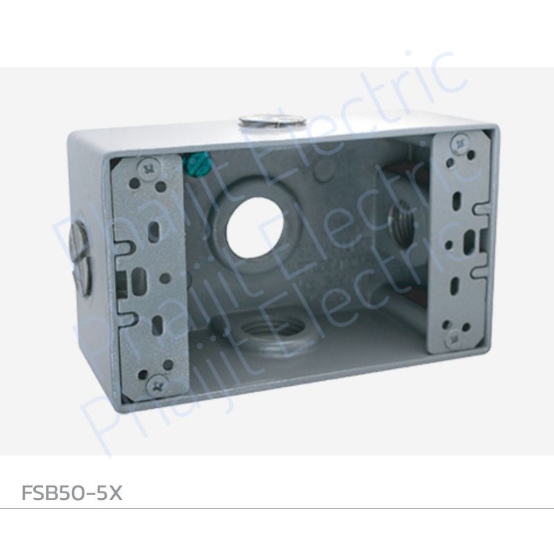 Haco FSB50-5X Primo กล่องแบบลอย FSB50-5X Haco Metal Box Surface Mounting Extra Thick Box