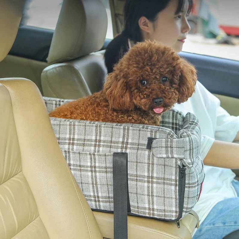 Pet Car seat เบาะนั่งสัตว์เลี้ยง เบาะนั่งสุนัข/แมว เบาะนั่งในรถ คาร์ซีทสุนัข เบาะนั่งในรถ