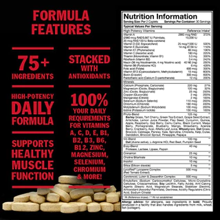 Mutant Multi 60 Tablest วิตามินรวม Vitamin Mineral