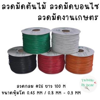 ลวดมัดต้นไม้ ลวดบอนไซ ลวดคล้องป้าย ลวดมัดงานเกษตร / Plastic Coated Garden Wire ตรา Twist Tie (Gauge 26 / 100M)