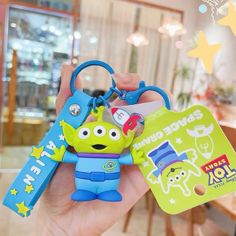 พวงกุญแจ ตุ๊กตา Disney Toystory Green Man 💚🚀 ดิสนีย์ ทอยสตอรี่ กรีนแมน พวงกุญแจยางซิลิโคน ห้อยกระเป๋า