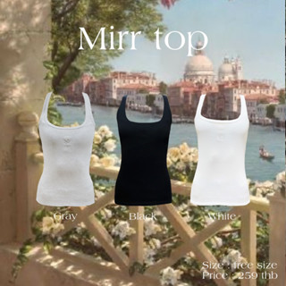 MIRR TOP เสื้อกล้ามปักหน้าอก