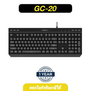 ⚡ MICROPACK ⚡ Keyboard คีย์บอร์ดเกมมิ่ง รุ่น GK-20 RGB Gaming keyboard with lighting ✔ ประกัน 1 ปีเต็ม