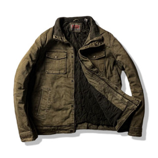 LEVIS Olive Brown Trucker Jacket รอบอก 48”