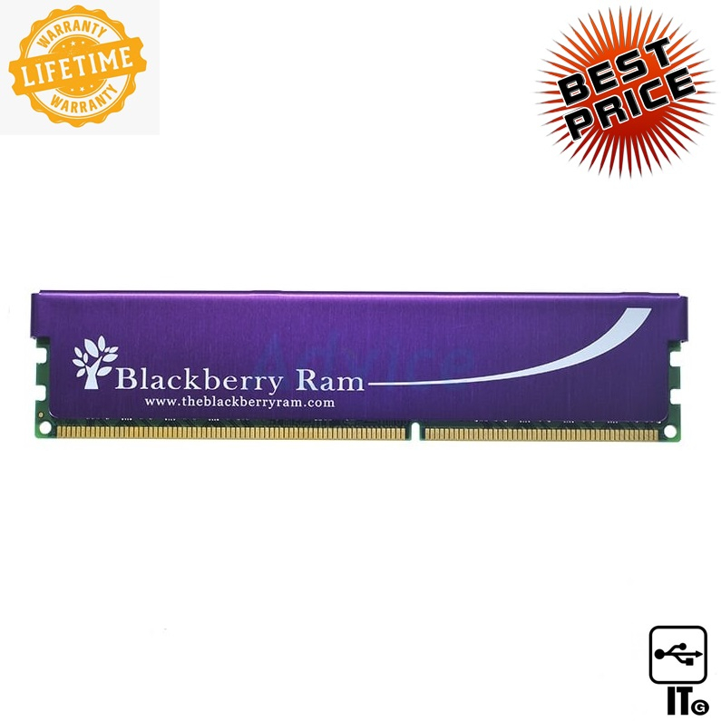 RAM DDR3(1600) 8GB BLACKBERRY MAXIMUS 16 CHIP แรมคอมพิวเตอร์ PC ประกัน LT.