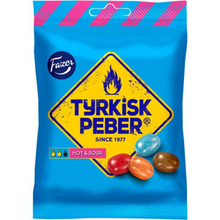 Tyrkisk Peber Hot &amp; Sour 150g Tyrkish Turkisk Peppar Turkish Pepper Salty Sour Liquorice Lakrits Lakrids Lakris Liqurice