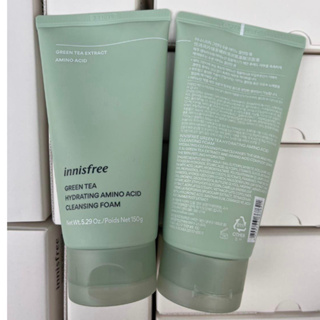 150กรัม ( เคาน์เตอร์ 690 บาท +) Innisfree Green Tea Hydrating Amino Acid Cleansing Foam 150g. โฟมล้างหน้า อินนิสฟรี