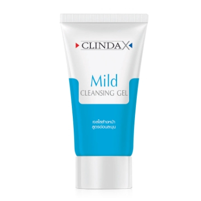 Clinda X Mild Cleansing Gel เจลล้างหน้า สูตรอ่อนโยน ไม่ทำให้หน้าแห้งตึง ช่วยลดความมัน ขนาด 25 g 0694