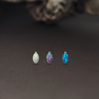 PiercingRoomByJay, Mini Opal Marquise Flat Back เกรดการแพทย์