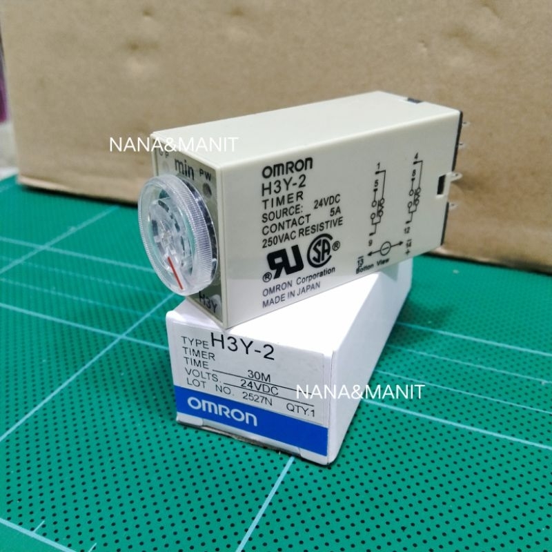 H3Y-2 24VDC MADE IN JAPAN🇯🇵 (1s/5s/10s/30s/60s/5m/10m/30m/60m) พร้อมส่งในไทย🇹🇭