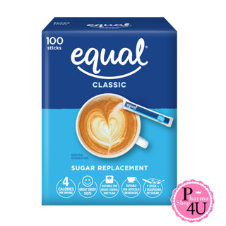 EQUAL  Classic 100 Sticks อิควล วัตถุให้ความหวานแทนน้ำตาล คลาสสิค 100 ซอง