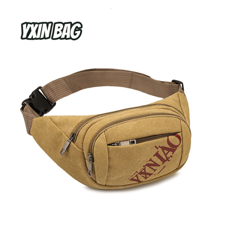 กระเป๋าคาดเอว กระเป๋าคาดอกผู้ชาย YX0021# YXIN Fashion กระเป๋าผ้าเเคนวาส ผ้ากระสอบ