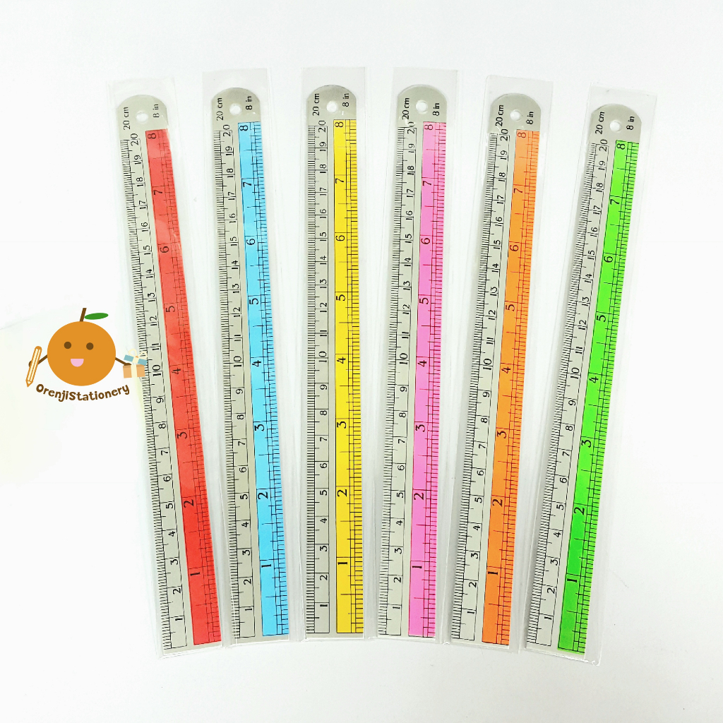 [1อัน] ไม้บรรทัดอะลูมิเนียม ยาว 6 นิ้ว (15ซม.) และ 12 นิ้ว (30ซม.)