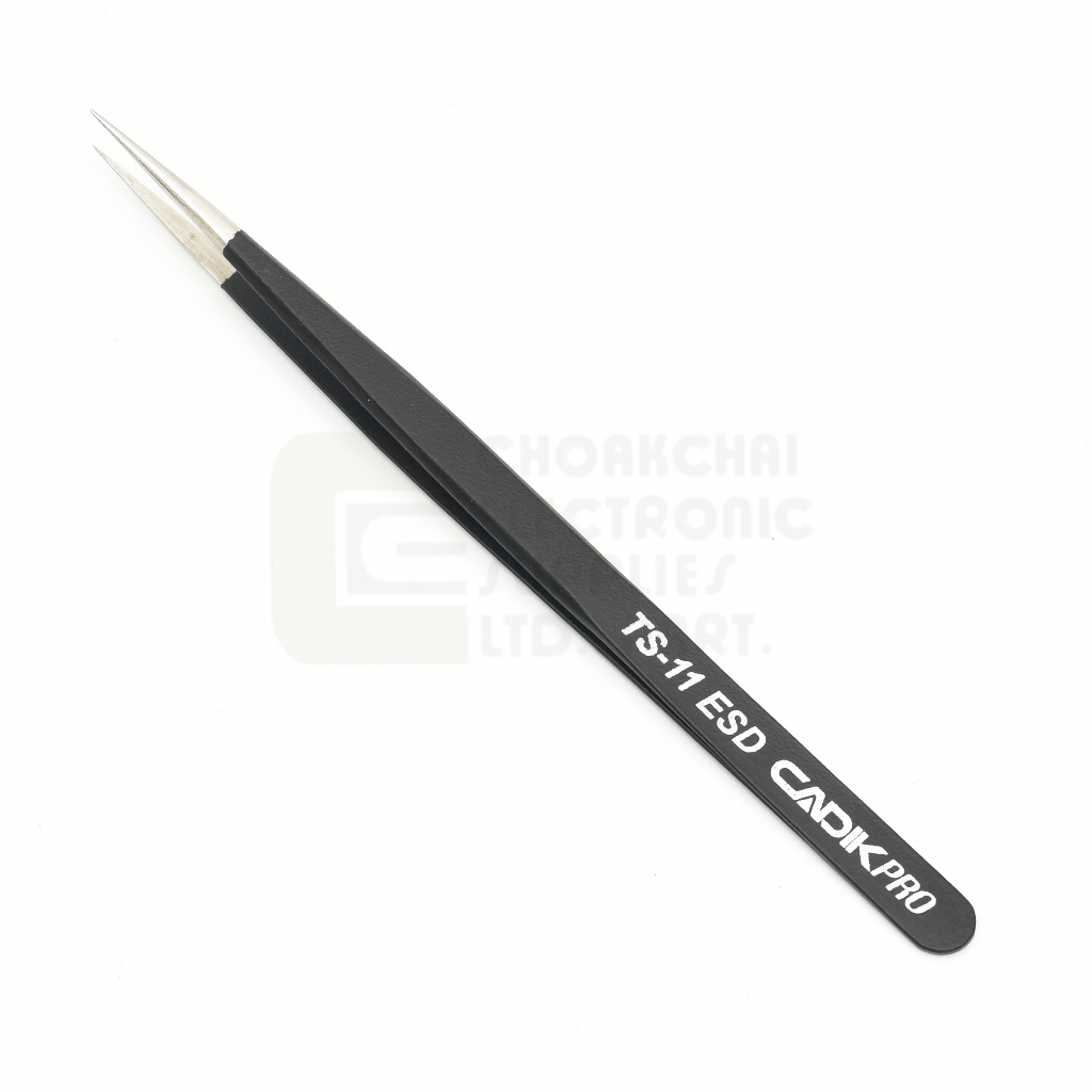 Cadik Pro TS-11 (SS) ESD แหนบสแตนเลส 304 ปากแหลมยาว ขนาด 140มม ป้องกันไฟฟ้าสถิตย์ คุณภาพสูงที่สุด Anti-Static แหนบ - รูปที่ 4