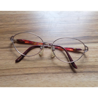 แว่น Balmain Paris 842 Glasses Size 55/15 136mm สีน้ำตาลทอง มือสอง ของแท้