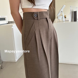 Mapayyaxstore : Tally pants กางเกงเอวสูง( รุ่นนี้มี 2 เนื้อผ้านะคะ ) 💖