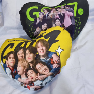 หมอนอิงรูปหัวใจ ขนาด 40*40 ซม. ลายสองด้าน Got7