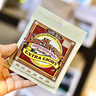 🎉ฟรีปิ๊กกีตาร์🎉สายกีตาร์โปร่ง Ernie ball 🐯เสียงเพราะคุ้มราคา🐯 ทองเหลือง กีตาร์โปร่ง/โปร่งไฟฟ้า สายเบอร์10
