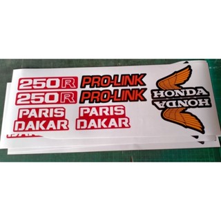 สติ๊กเกอร์ Honda XL 250R Paris Dakar