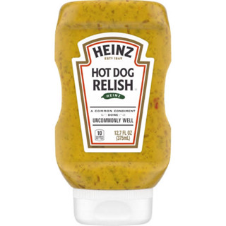 Heinz hot dog relish sauce 375 ml. ไฮนซ์ ซอสฮอทดอก นำเข้าจากอเมริกา🇺🇸