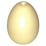 Lego part (ชิ้นส่วนเลโก้) No.24946 / 53677 Egg with Small Pin Hole