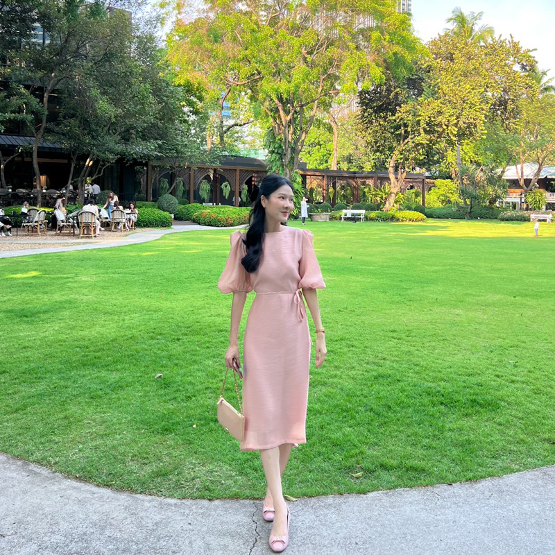 ✨Lady Olena Dress🌬ผ้าสวยเล่นแสงนิดๆค่ะ🥂🍾