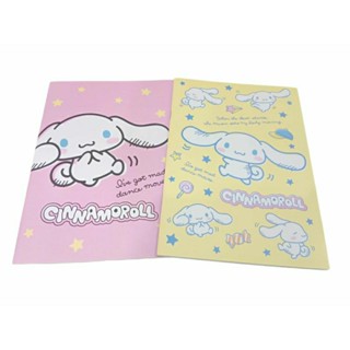 สมุด สมุดบันทึก มีเส้น ขนาด A5 ซินนามอนโรล  CINNAMOROLL  จำนวน 34แผ่น