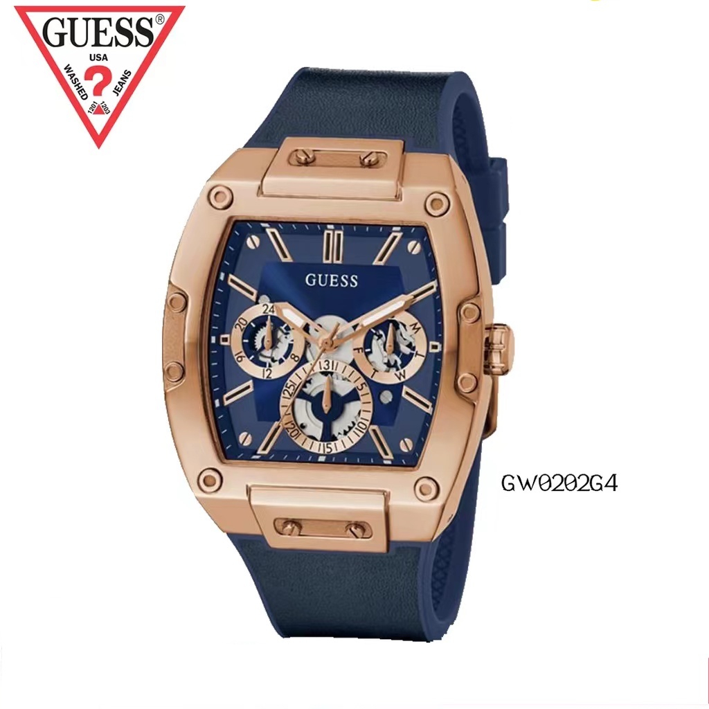 ของใหม่ Guess ของแท้100% นาฬิกาสําหรับผู้ชายในถังไวน์อเนกประสงค์ ความกว้าง：GW0202G1GW0202G2GW0202G3GW0202G4 สาวสวย-43MM