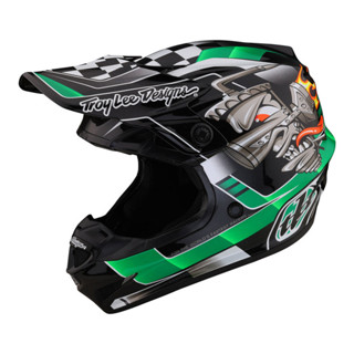 หมวกกันน็อค Troy Lee Designs SE4 Polyacrylite Carb Green 2023