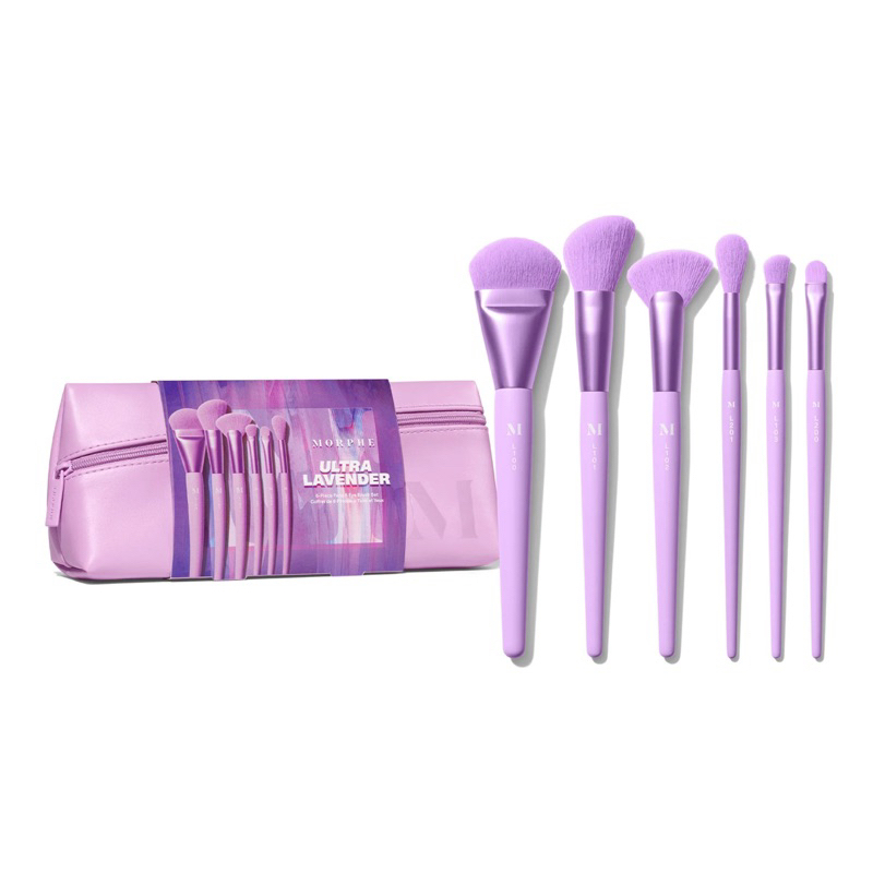 MORPHE ULTRALAVENDER 6-PIECE FACE & EYE BRUSH SET