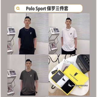 เซตเสื้อpoloหญิงชายใส่ได้มาพร้อมกล่อง