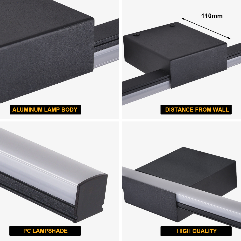 LUCKYLED *พร้อมส่งจากไทย* LED ไฟห้องน้ำ ตู้เครื่องแป้ง ห้องแต่งตัว เรียบง่าย ทันสมัย ​​เติมแสงสว่าง Mirror Light 镜前灯 - รูปที่ 6