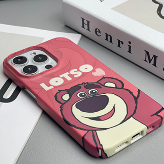 ❤️จัดส่งทันที❤️เคสไอโฟน11/12/13/14 Pro max เคสไอโฟน 13 Cute Strawberry Bear Hard Case For iPhone 11,12,13,12PM,13PM,14PM