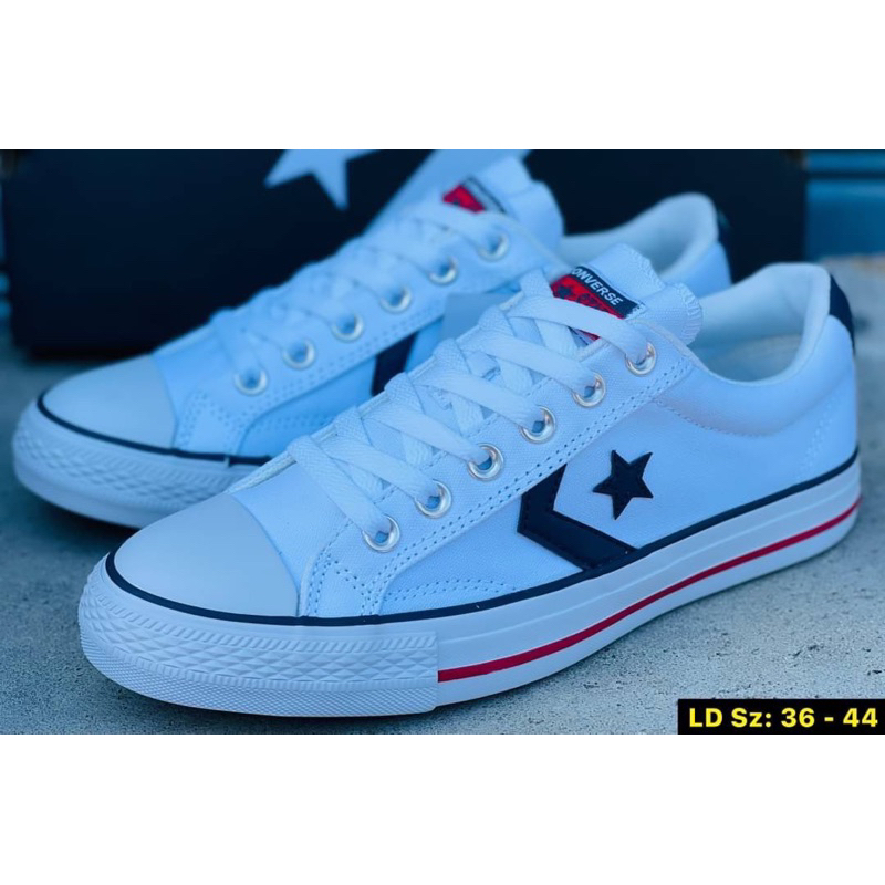 มาใหม่ Converse Star Player Ox  สีกรม / สีขาว พร้อมส่ง แถมกล่อง