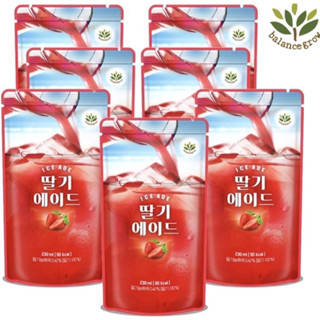 เครื่องดื่มแบบฉีก Balace grow fruit juice 230ml เกาหลี