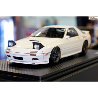 Ignition Model INITIAL D Mazda Savanna RX-7 Infini (FC3S) White