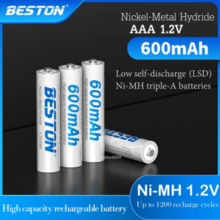 ถ่านชาร์จ AAA Beston 600 mAh 1.2V Ni-MH  ถ่าน คุณภาพสูง ราคาถูก