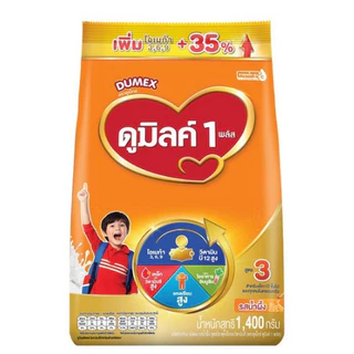 นมผง ดูเม็กซ์ ดูมิลค์ สูตร3 จืด/ผึ้ง น้ำหนัก 1400กรัม​