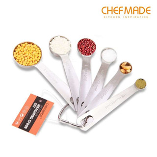 CHEFMADE ชุดช้อนตวงสแตนเลส 6pcs Measuring Spoon Set (WK9268)