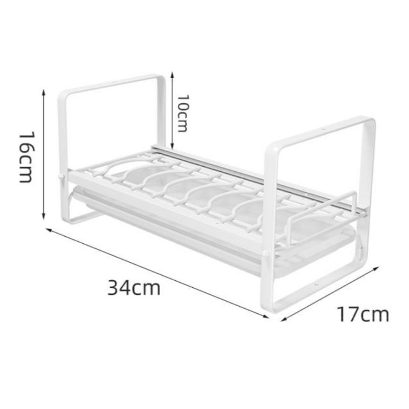 ชั้นวางถ้วยจานแบบลิ้นชักพร้อมถาดรอง Pull-out dishrack รูปที่ 7