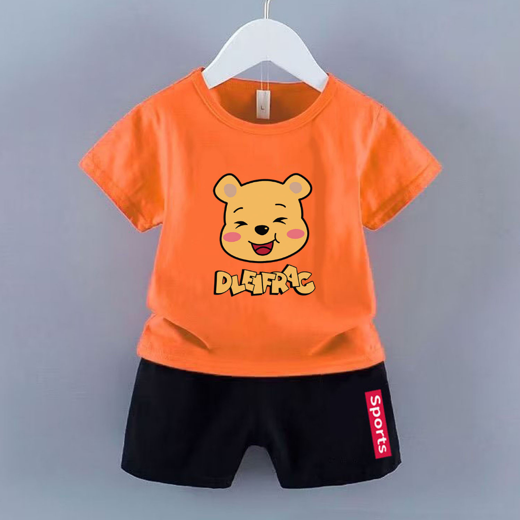 KFC-881402 ชุดเซ็ต2ชิ้นสำหรับเด็กชายและหญิง ลายSET SMILE BEAR