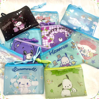 กระเป๋าเหรียญ ลายน่ารัก 💗 กระเป๋าซิป ใส่เหรียญ ใส่บัตร พวงกุญแจ kawaii ราคาถูก