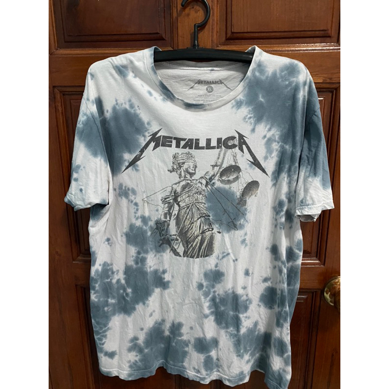 เสื้อยืด Metallica มัดย้อมสิขสิทธิ์แท้