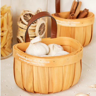 ตะกร้าเอนกประสงค์ แขวนได้าน Hanamade Minimal ตะกร้าสานสไตล์ญี่ปุ่น ER-S001