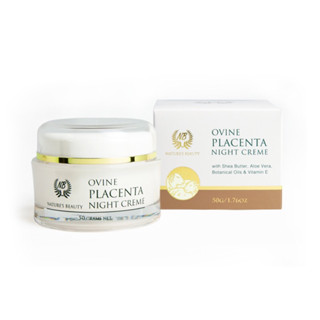 พร้อมส่ง หมดอายุ July 2026 Nature Beauty Ovine Placenta Night Creme with Shea Butter, Aloe Vera &amp; Vitamin E