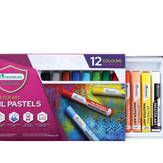 สีชอล์ค 12 สี มาสเตอร์อาร์ต Master Art Oil Pastel