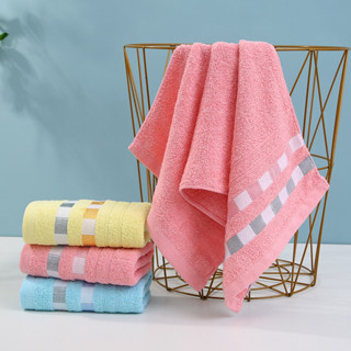 MJM-01【ขนาด 35x75 ซม】ผ้าขนหนูผืนเล็ก ผ้าเช็ดผม เช็ดหน้า คอตต…