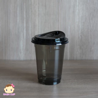 [FC16B-0100] แก้ว PET 16oz รุ่น FC16 สีดำ (มาใหม่) ปากกว้าง 98 มม. บรรจุ 100 ใบ (มีตัวเลือกฝาด้านใน)