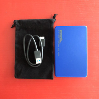 กล่องใส่ Harddisk 2.5 Inch USB3.0 SATA3.0 Hard Disk Drive Box External HDD Enclosure Case Tool สีน้ำเง,สีแดง,สีดำ,สีขาว