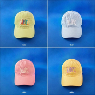 DADDY | New Players Cap หมวกแก๊ป ปักลาย Daddy สุดน่ารัก สีเขียว สีฟ้า สีชมพู สีเหลือง